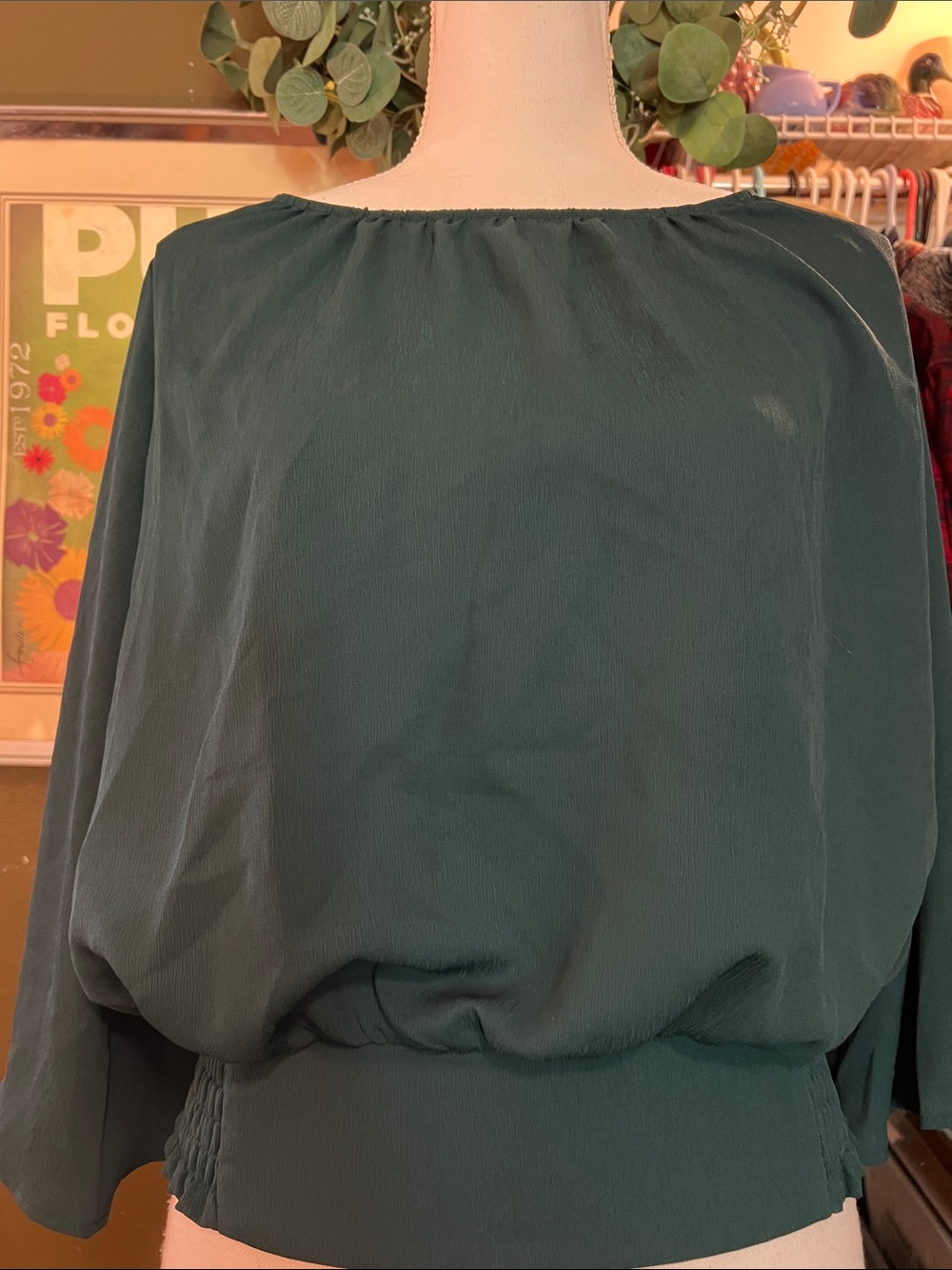 Ann Taylor Forest Green Blouse